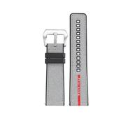 SEQLTWFC Compatibile con Panerai SUBMERSIBLE Band Luna Rossa PAM1466 PAM1391 PAM1565 Bracciale Cinturino in gomma 22MM 26MM Cinturino for orologio da uomo 24MM Impermeabile(Grey-silver,24mm-width)