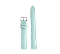 SEQLTWFC Compatibile con qualsiasi cinturino da 12 mm, 14 mm, 16 mm, 18 mm, 20 m, cinturino da donna in morbida pelle di mucca, cinturino per orologio da donna, colore azzurro, 14mm, Acetato, Nessuna
