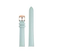 SEQLTWFC Compatibile con qualsiasi cinturino da 12 mm, 14 mm, 16 mm, 18 mm, 20 m, cinturino da donna in morbida pelle di mucca, cinturino per orologio da donna, colore azzurro, 14mm, Acetato, Nessuna