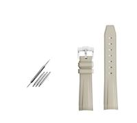 SEQLTWFC Compatibile con Rolex Omega X Swatch Joint MoonSwatch Constellation cinturino in gomma sportivo impermeabile 20 mm Curvedor cinturino for orologio morbido BAND(Apricot silver clasp)