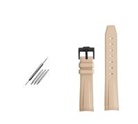 SEQLTWFC Compatibile con Rolex Omega X Swatch Joint MoonSwatch Constellation cinturino in gomma sportivo impermeabile 20 mm Curvedor cinturino for orologio morbido BAND(Khaki black clasp)