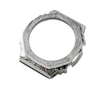 SEQLTWFC DW5600 GA2100 Kit Modificato Compatibile con Cinturino Casio DW-5600 DW-5610 GA2100 GA2110 Uomo, Cinturino Retro intagliato in Acciaio Inossidabile, Cassa in Metallo, GA-2100 GA-2110, Acetato