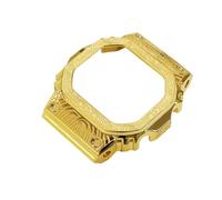 SEQLTWFC Kit modificato DW5600 GA2100 compatibile con cinturino orologio Casio DW-5600, DW-5610, GA-2100, GA2110, per uomo, cinturino in acciaio inossidabile intagliato retrò, cassa in metallo