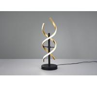 SEQUENCE LAMPADA DA TAVOLO LED 20,5W 2600lm, 2300+3000+4000K SPIRALE METALLO OTTONE E NERO CON REGOLAZIONE INTENSITA' E TEMPERATURA DI COLORE DELLA LUCE CON INTERRUTTORE TOUCH H. 48,5CM