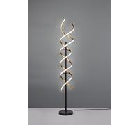 SEQUENCE PIANTANA LED 32W 4000lm, 2300+3000+4000K SPIRALE METALLO OTTONE E NERO CON REGOLAZIONE INTENSITA' E TEMPERATURA DI COLORE DELLA LUCE CON INTERRUTTORE TOUCH H. 150CM