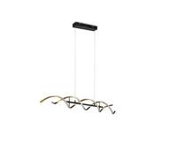 Trio Lighting Lampada a sospensione Sequence LED, dimmerabile, CCT, ottone Trio Lighting