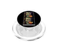 Sequenza di immagini del volto di un mostro zombie Halloween PopSockets PopGrip per MagSafe
