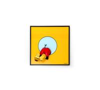 SEQUENZE BE BRAVE QUADRO 30X30 CM GIALLO