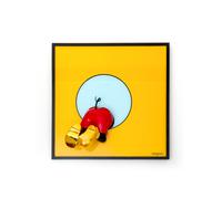 SEQUENZE BE BRAVE QUADRO 40X40 CM GIALLO