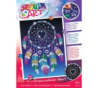 Sequin Art Red Dreamcatcher Heart Arts and Crafts Kits Multicolor (61620)
