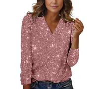 Sequin Tops for Women - Long Sleeve Sparkly Glitter Blouse for Parties, Concerts & Holiday Celebrations 2025