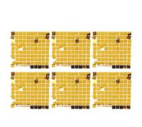 Sequin Wall Panels | 6PCS Glitter Backdrop for Photography & Party Decor | PVC Shiny Wall Decor for Engagement/Birthday/Anniversary | Reusable Sparkling Wall Backdrop (Gold)