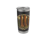 Sequoia National Park California Design vintage Bicchiere termico in acciaio inox doppia parete