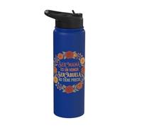Ser Mamá è un onore Ser Abuela non detiene il prezzo Flores Rosas Stainless Steel Insulated Water Bottle