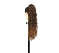 Ser Mulher Coda Di Cavallo Extension Angela, Capelli Ricci Afro, 68cm (T-30 Castano Scuro Degradee)