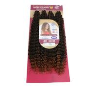 Ser Mulher Lizzy Extension Capelli Ricci | Texture effetto naturale | Applicazione rapida | per Crochet Braids- 300Gr 60cm (T/30 Dark Brown Degradee)