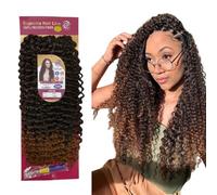 Ser Mulher MAVIS Extension Capelli Ricci | Texture effetto naturale | Applicazione rapida | per Crochet Braids- 300Gr 65cm (T-30 Castano Scuro Degradee)