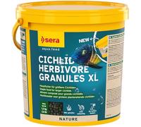 sera cichlid herbivor granules XL 3,8 l 1,3kg | mangime completo per Ciclidi grandi 3.800 ml | senza coloranti e conservanti