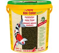 Sera Koi Colore Large 21 Litro Secchio Mangime Stagno per Pesci Bastoni Rossi