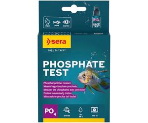 sera Phosphate Test 15ml |Misura livello di fosfati per prevenire crescita delle alghe e mantenere l’equilibrio dell’acqua | Kit analisi acqua con cuvetta, siringa, cucchiaino | per Acquari e Laghetti