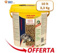 Sera reptil Carnivor Nature 10 litri (3,3 Kg) - Mangime per Rettili Carnivori