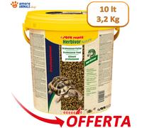 Sera Reptil Herbivor Nature 10 litri (3,2 Kg) - Mangime per Rettili Erbivori