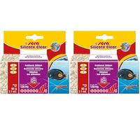 Sera silicate clear 60 g - Rimozione permanente del silicato delle alghe di silice per acqua dolce e salata (materiale filtrante di qualità da laboratorio). (Confezione da 2)