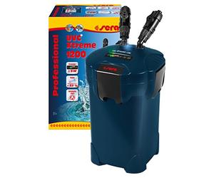 Sera UVC Xtreme - Filtro Esterno con Controllo elettronico per acquari, con UV-C da 5 Watt Integrato con Amalgama, Che Riduce Agenti patogeni, parassiti e la Crescita di alghe nell'acquario