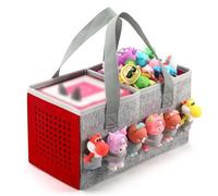 Seracle Toniebox Tonie, organizer per il trasporto Toniebox Starter Set e Tonies, cuffie, stazione di ricarica e altri accessori, Colore: rosso, Custodia per il trasporto