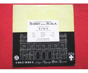 Serafin, Tullio - Serafin, Tullio Highlights From Aida LP Columbia 33CX1932 EX/VG 1960s red semi circle label with insert, with Orchestra & Chorus of La Scala Opera House Milan
