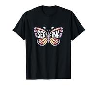 Serafina Butterfly - Personalizzato Carino Nome Word Art Maglietta