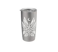 Serafino Occhio Celeste Piuma Mystic Be not Afraid Bicchiere termico in acciaio inox doppia parete