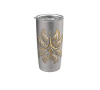 Serafino Occhio Celeste Piuma Mystic Be not Afraid Bicchiere termico in acciaio inox doppia parete