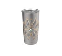 Serafino Occhio Celeste Piuma Mystic Be not Afraid Donne Bicchiere termico in acciaio inox doppia parete