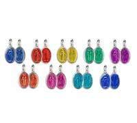 SERAL Set di 9 medaglie della Vergine Miracolosa, in alluminio, forma ovale ed email colore. Prodotto interamente a Lourdes. 100% Made in Lourdes, Petit, Email