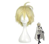 Seraph of the End Mikaela Hyakuya Parrucca Costume Cosplay Owari no Seraph Uomo Donna Breve Parrucche sintetiche per capelli