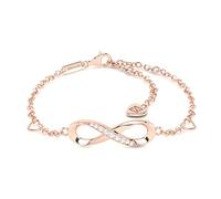 SERASAR Acciaio Braccialetto Signore Gioielli 316L Sterling 18 Carati Oro Rosa Collana Ragazza Idea Regalo San Valentino Anniversario Regali di Compleanno per le Donne