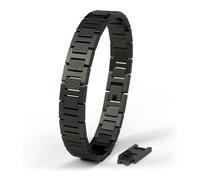 SERASAR Bracciale da Uomo Nero in Acciaio Inox Bangle Gioielli Regalo per Uomini Regali