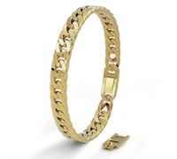 SERASAR Bracciale in Oro Acciaio Inossidabile da Uomo Gioielli di Moda per Regalo di Compleanno
