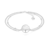 SERASAR Cavigliera Donna Argento 925 Albero Della Vita - Gioiello Elegante con Zirconi Regolabile Resistente all’Acqua Cavigliera Estate Mare Idea Spiaggia Piede Ragazze - Regalo Elegante