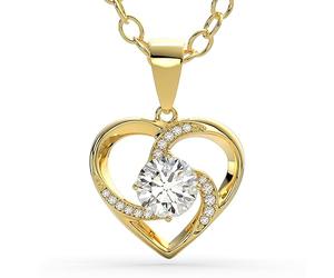 SERASAR Collana d'argento Cuore Donna Argento 925 Argento 18 carati Gioielli Donna Catena Donna 925 Con Ciondolo Scatola Gioielli Idea Regalo Festa della Mamma Regalo Natale 30 Compleanno Donne