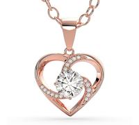 SERASAR Catena Oro Rosa Donna Gioielli Argento 925 18K Oro Rosa Collana Cuore Ragazza Collana Donna girocollo San Valentino Anniversario Compleanno Regali per Donne