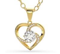 SERASAR Collana d'argento Cuore Donna Argento 925 Argento 18 carati Gioielli Donna Catena Donna 925 Con Ciondolo Scatola Gioielli Idea Regalo Festa della Mamma Regalo Natale 30 Compleanno Donne