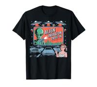 Serata di Film di Fantascienza retrò Drive-in di Alien Invasion Maglietta