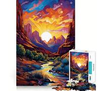 Serata estiva a Sion - Puzzle per adolescenti da 1000 pezzi - Gioco di logica - Divertimento per tutta la famiglia - Bordo premium 38x52cm