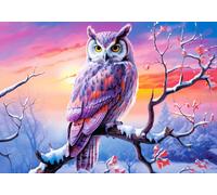 Serata perfetta del gufo - Puzzle 500 pezzi