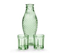 Serax Fish & Fish Carafe & 2 Glasses M Verde