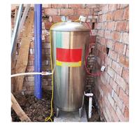 Serbatoi a Pressione d Acqua Serbatoi pressurizzati, Serbatoio a Pressione in Acciaio Inossidabile, Serbatoio Verticale for Acqua, for Esterni, Giardino, Fattoria(A,19.7x53.1in/50x135cm(250L/66Gal))