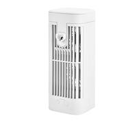 Serbatoi d'acqua ricaricabili USB 120ML Raffreddatori d'aria Ventola di raffreddamento motore brushless a basso rumore a 3 velocità con luce notturna per la casa Ventilatore di raffreddamento per