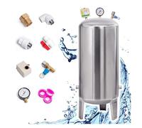 Serbatoi Di Pressione Serbatoio A Pressione Per Pozzo Con Kit Di Montaggio, Acciaio Inossidabile 304, Con Scarico, Commerciale Domestico Serbatoi Autopressurizzati Per Pozzo(42.3Gal/160L(37.4x19.6in))